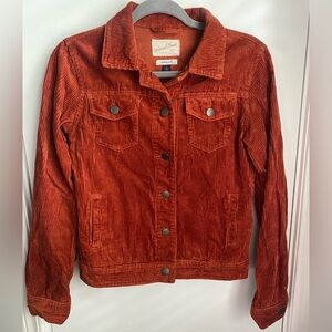 Universal Thread Rust Orange Corduroy Jacket size XS